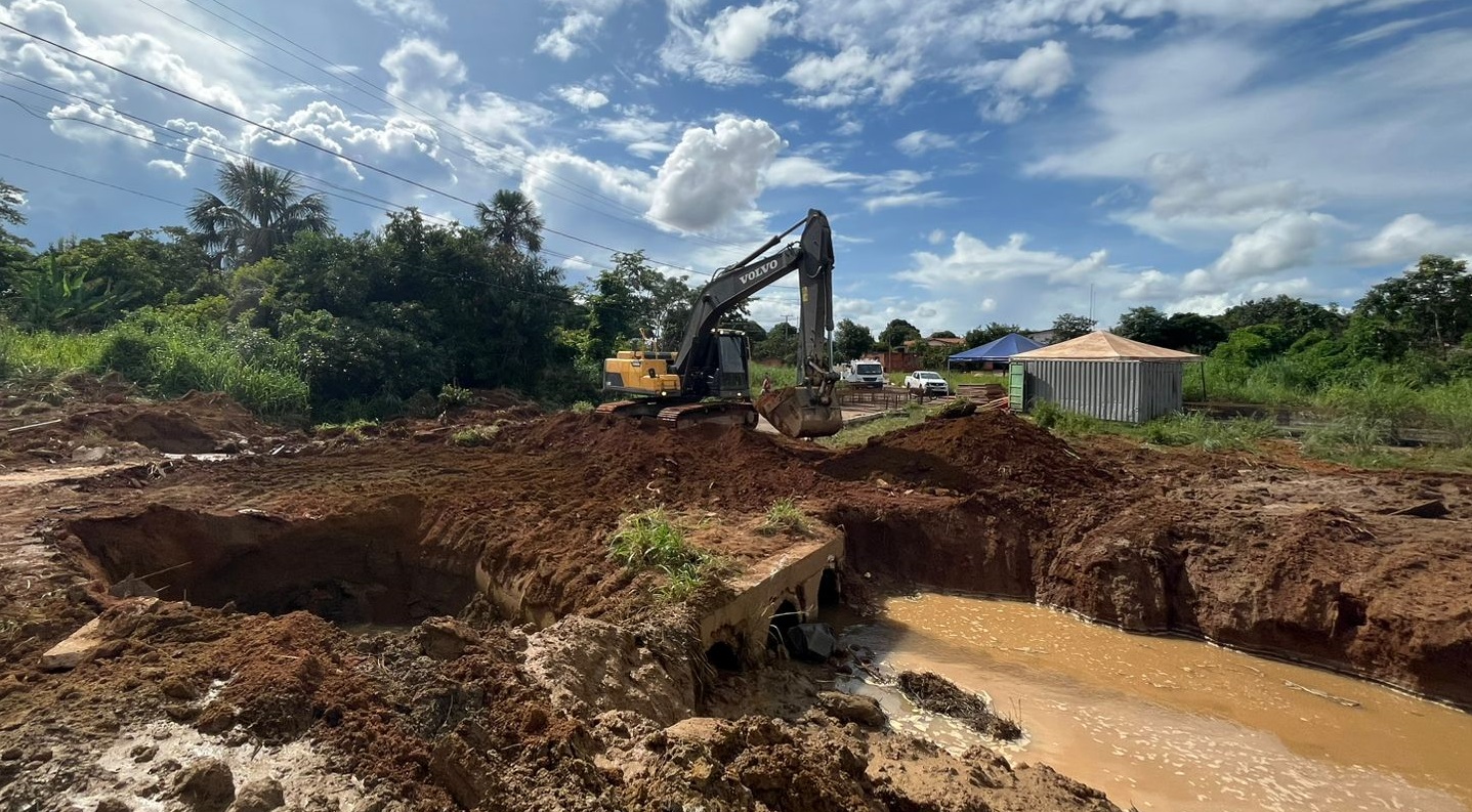 Prefeitura de Palmas inicia construção de ponte em concreto no setor Morada do Sol