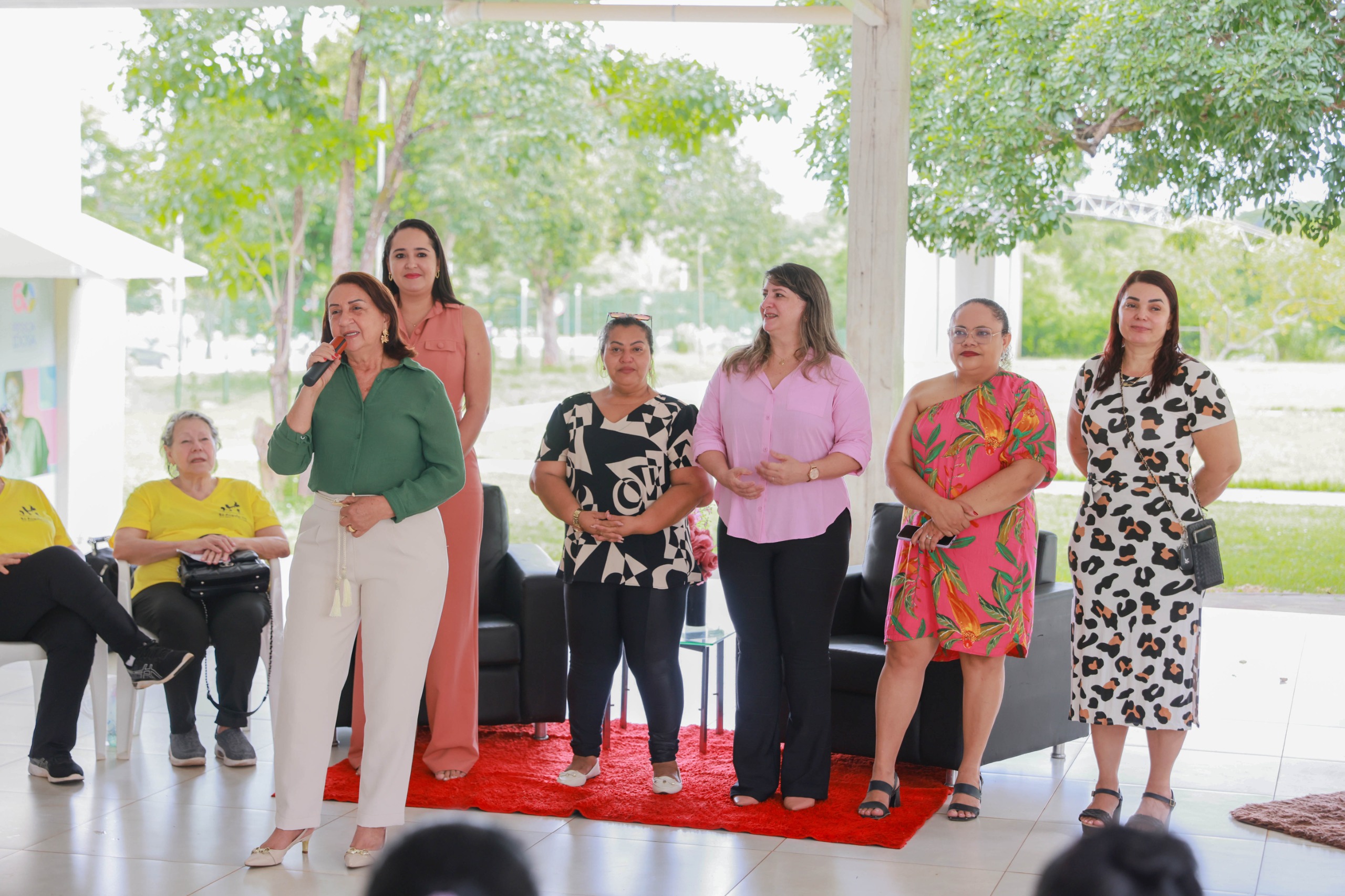 Superintendente de Proteção Social Básica da Semas, Maria Cecília Marques, representou a primeira-dama / Foto: Francisco Barros