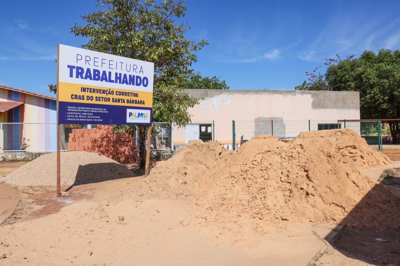 Reforma do Cras Karajá II, no setor Santa Bárbara, está com 60% dos serviços concluídos