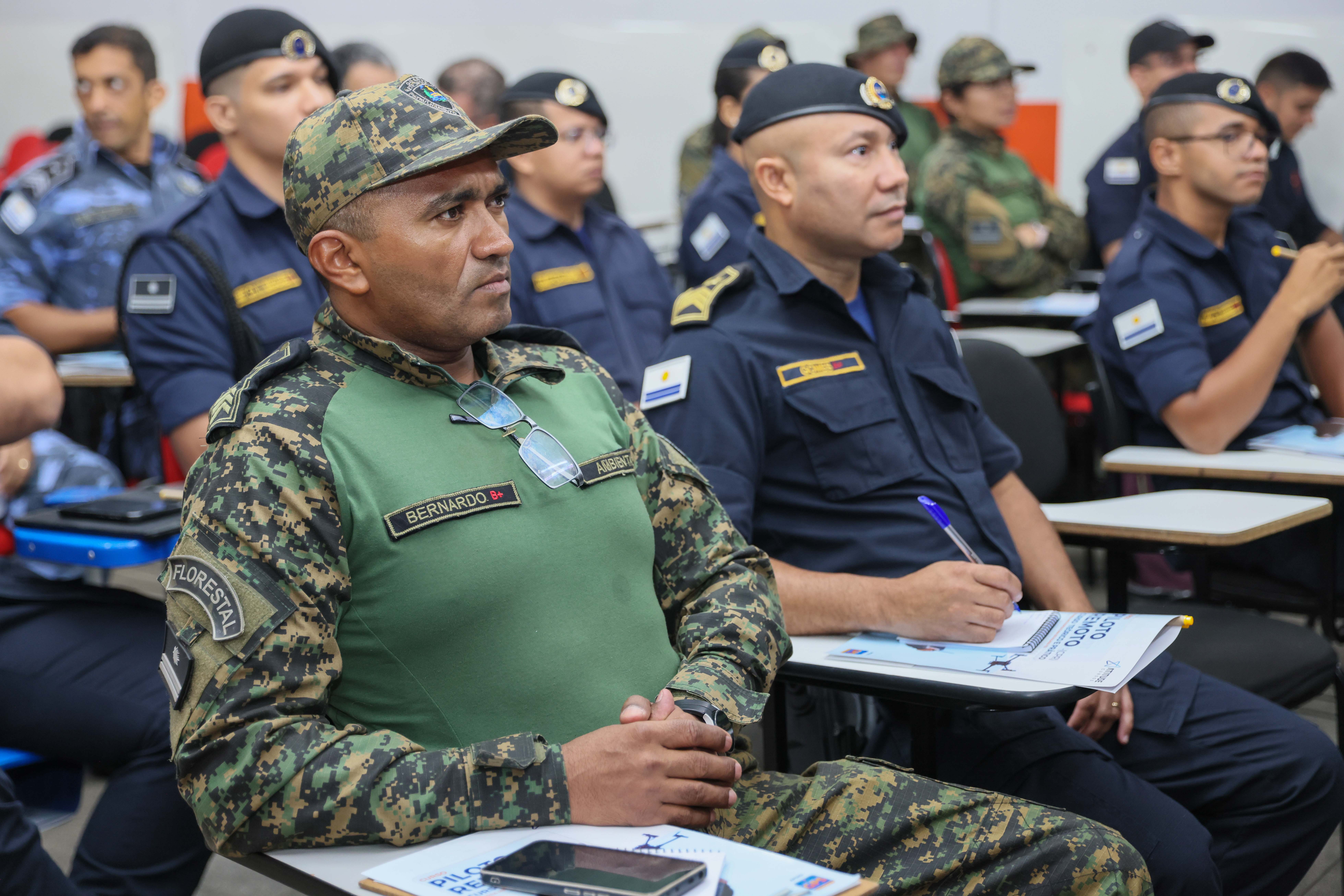 Gerente da divisão ambiental da Guarda Metropolitana, Adalberto Antonio Bernardo,acredita que o curso reforça o compromisso da Guarda Metropolitana de Palmas com a inovação tecnológica e a qualificação contínua de seus agentes.  Foto: Júnior Suzuki