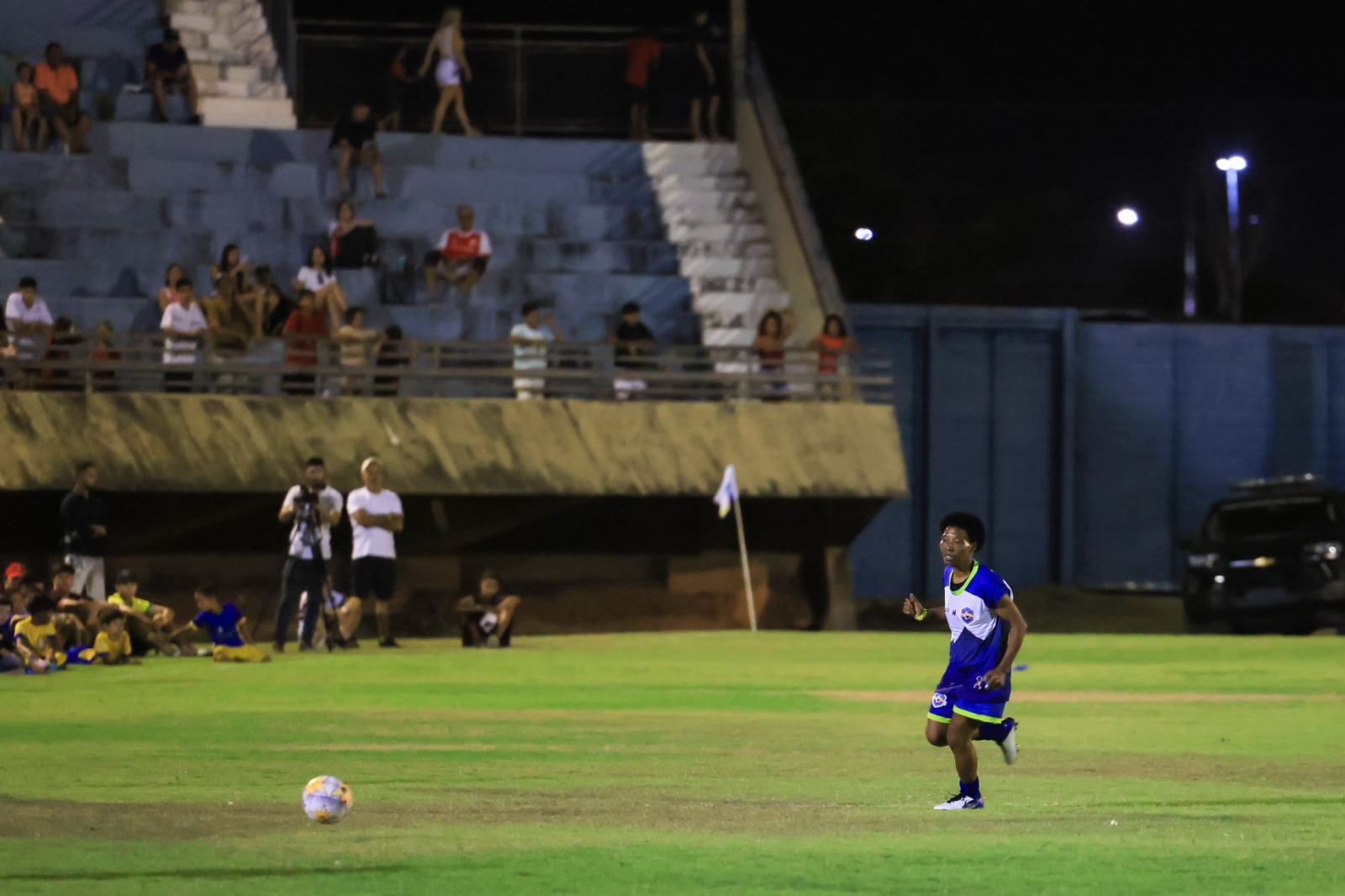 Pretinha fez o primeiro gol da equipe Azul
