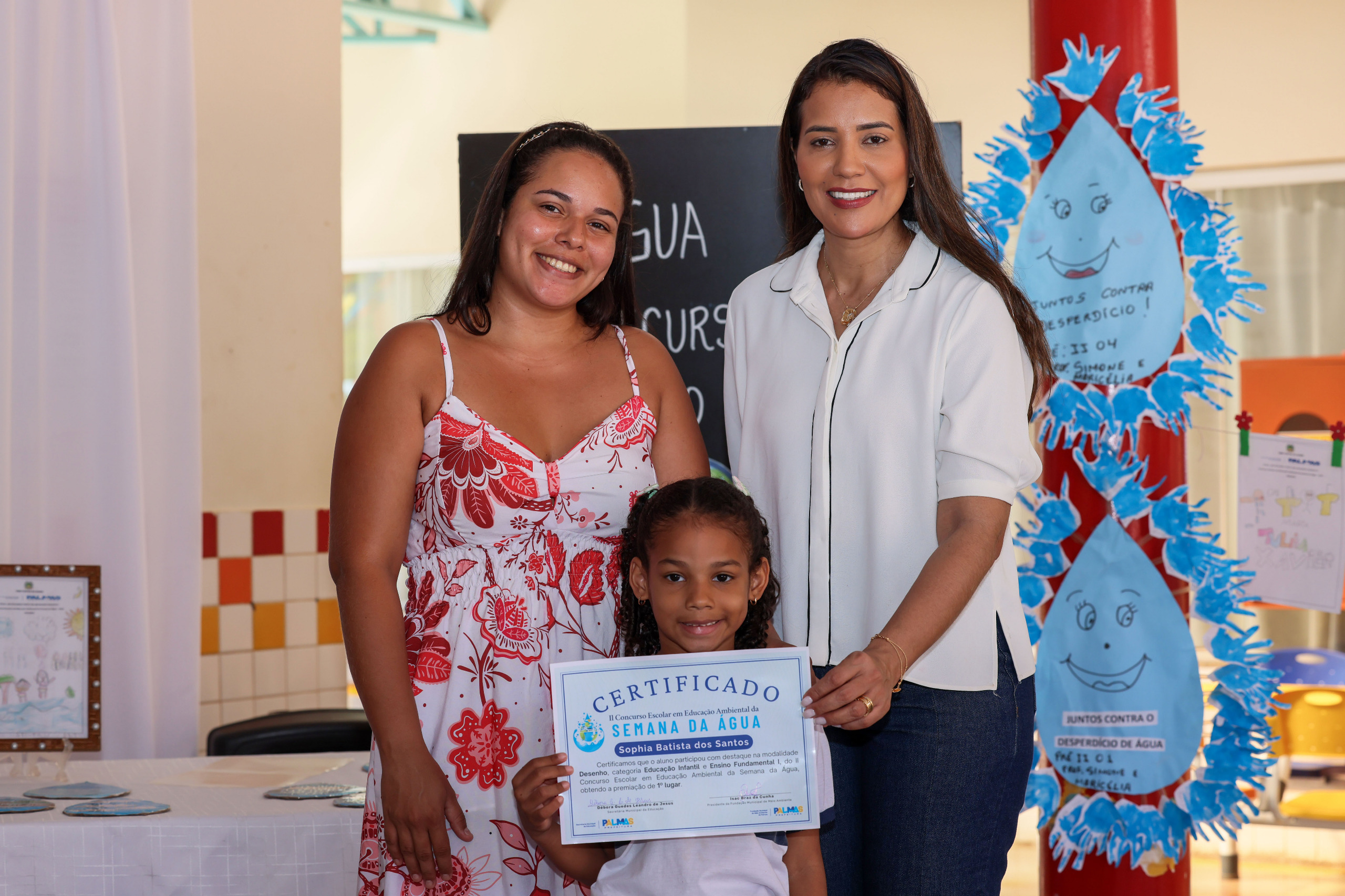 Aluna do Cmei Fonte do Saber recebe premiação do II Concurso Escolar em Educação Ambiental