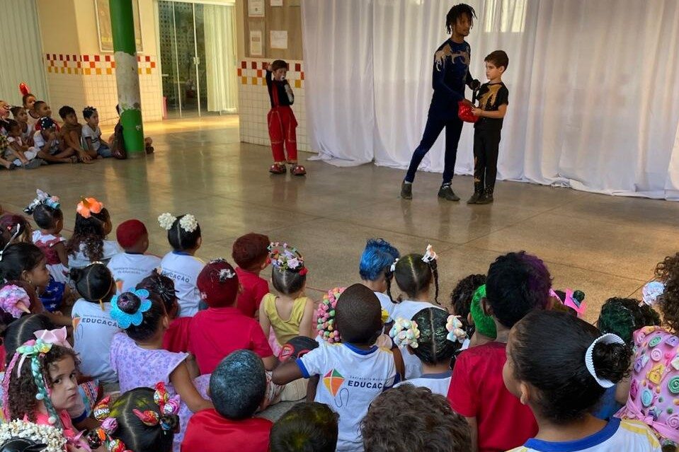 Os alunos do Cmei Fonte do Saber foram os principais protagonistas das atividades realizadas pelas unidades educacionais