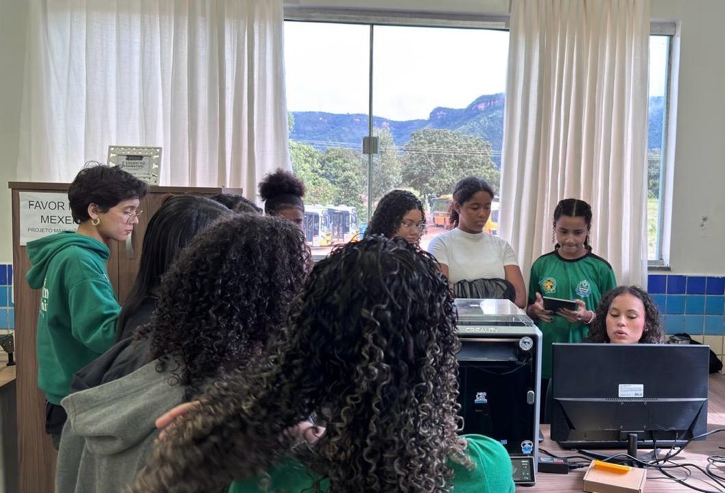 Programa Mais Ciência na Escola leva inovação e impressão 3D a estudantes da rede municipal de Taquaruçu Grande