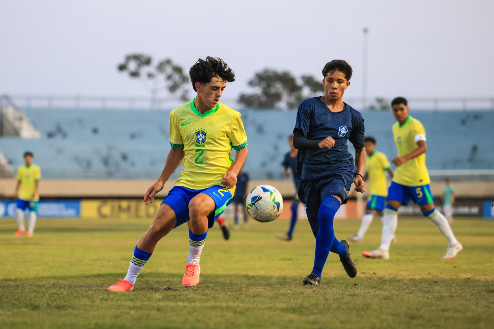 Apesar do placar, partida foi bem disputada e Seleção de Ouro da FTF foi elogiada pela comissão técnica da CBF