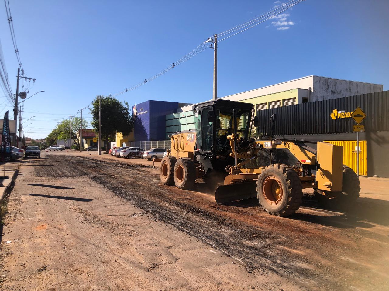 Avenida receberá um novo pavimento em CBUQ