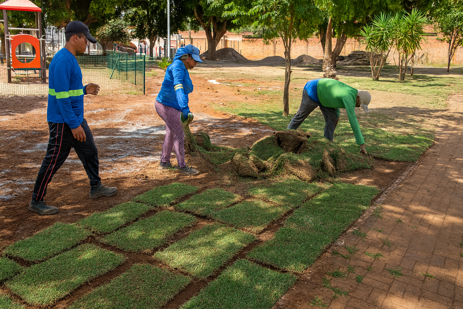 Prefeitura inicia obras de revitalização nas Praças do Circo e das Crianças, em Taquaruçu