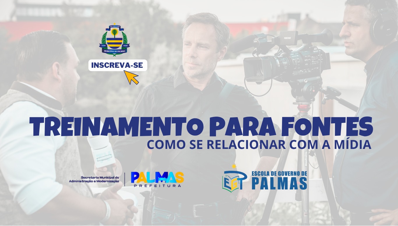 Escola de Governo de Palmas abre inscrições para capacitação sobre relacionamento com a mídia