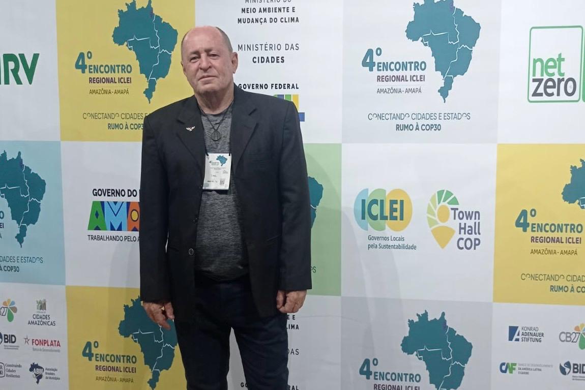 Presidente da FMA, Isac Braz da Cunha, fez a apresentação do Programa Clima 360º em evento que reúne prefeituras de toda região amazônica
