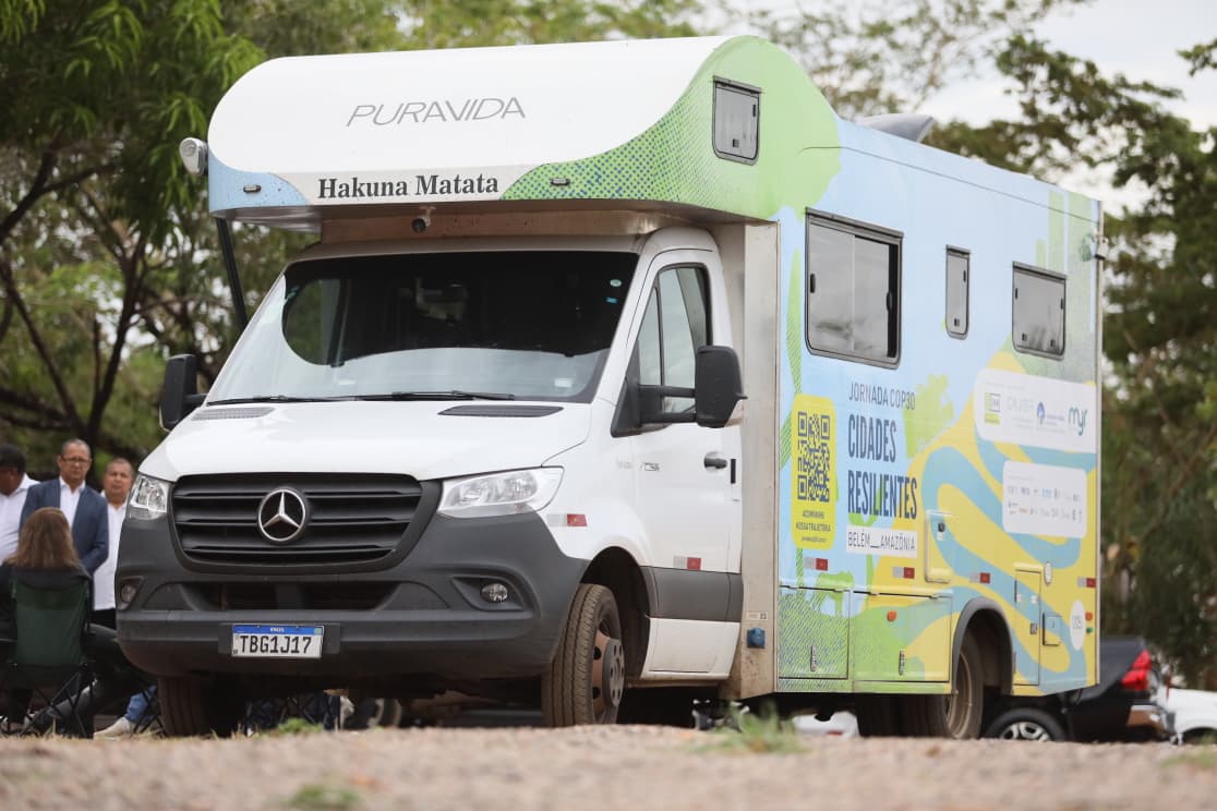 Motorhome utilizado na Expedição COP30 segue rumo ao estado do Pará