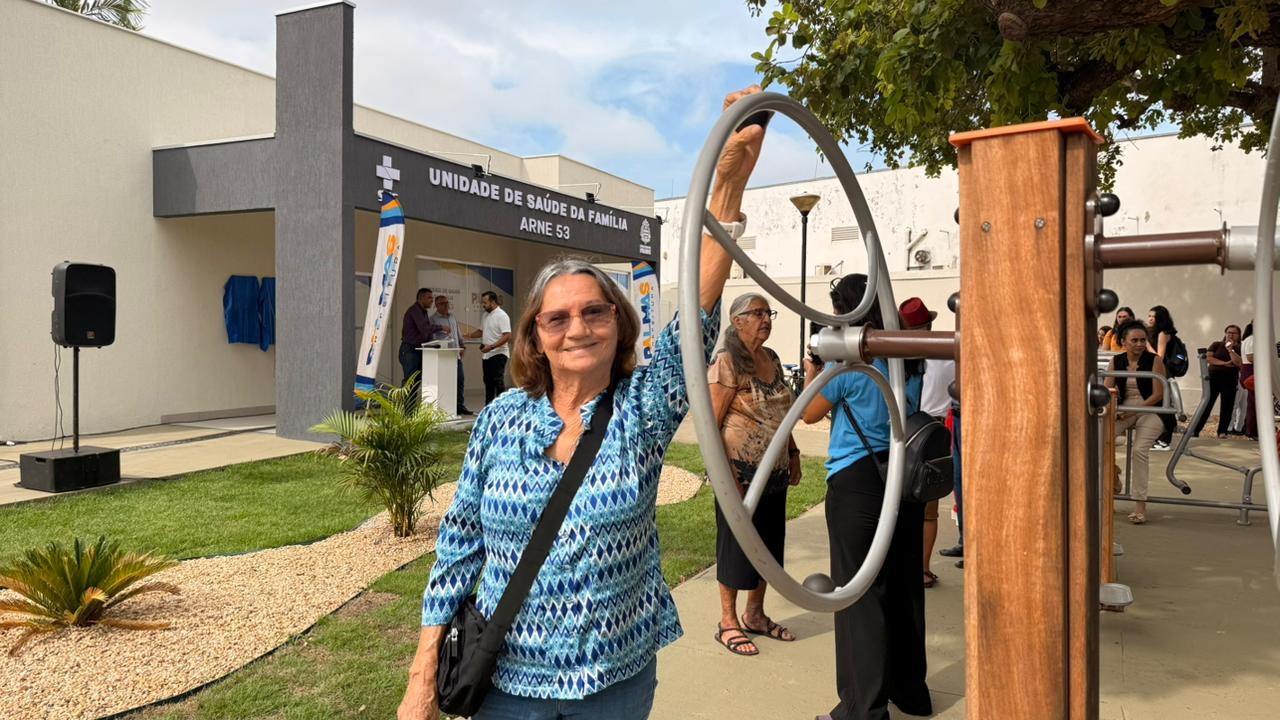 Elza Maria Silva Andrade destacou  sua felicidade com a reforma da unidade