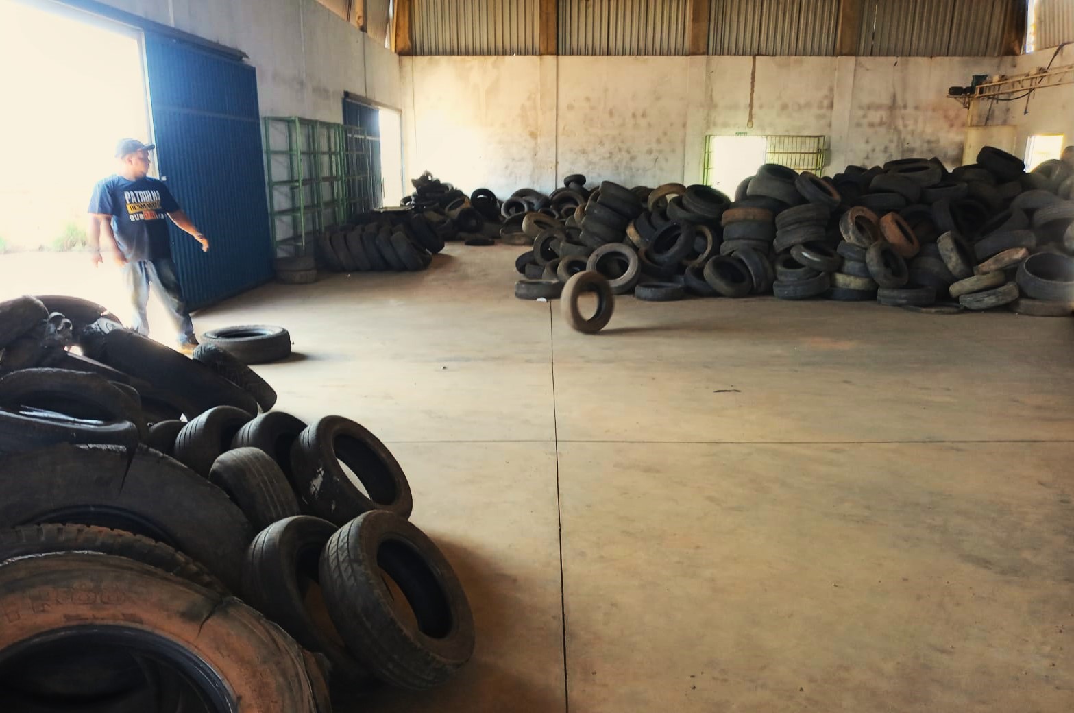 No total, em 2025, o Ecoponto já recolheu 1.117 toneladas de pneus