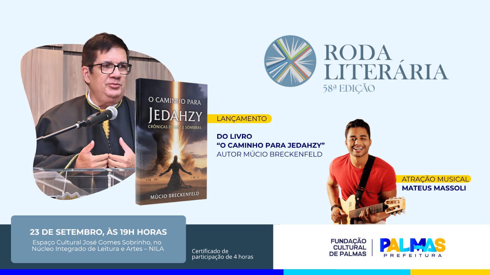 Fundação Cultural promove lançamento de livro de fantasia inspirado em rascunhos de infância do autor