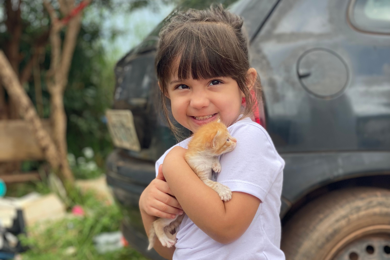 Lulu e seu novo amigo resgatado