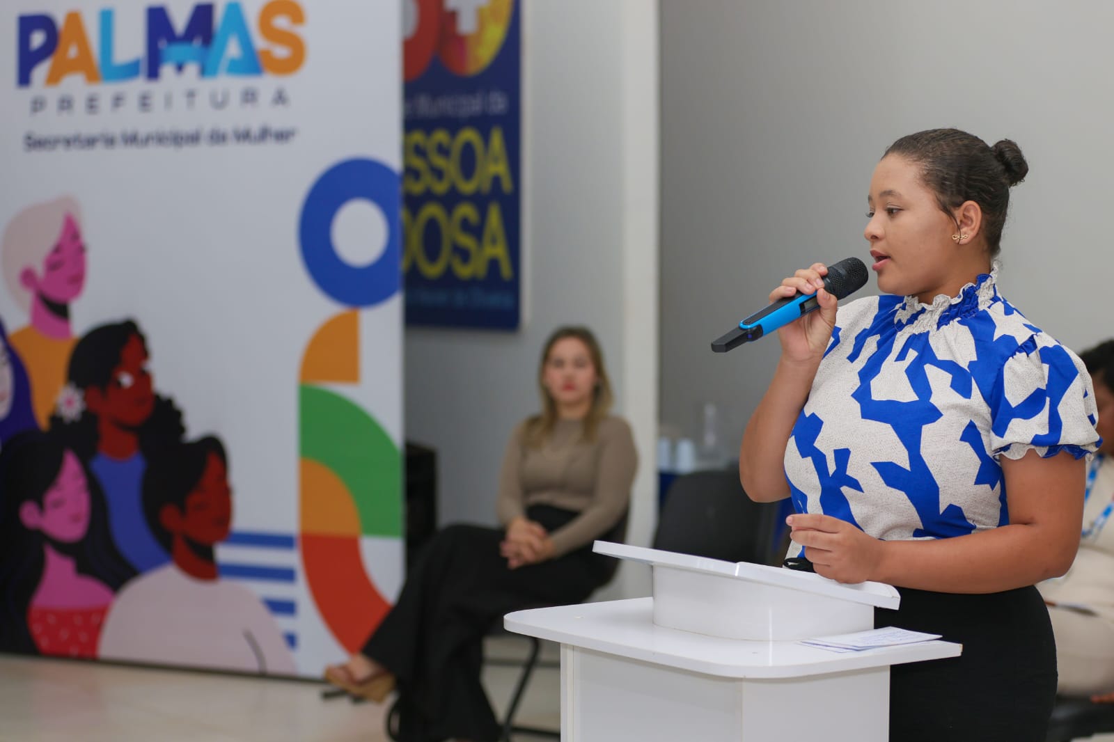 A dona de casa Rúbia Maria Pereira destacou a importância das rodas de conversa entre beneficiárias  -Foto: Júnior Suzuki