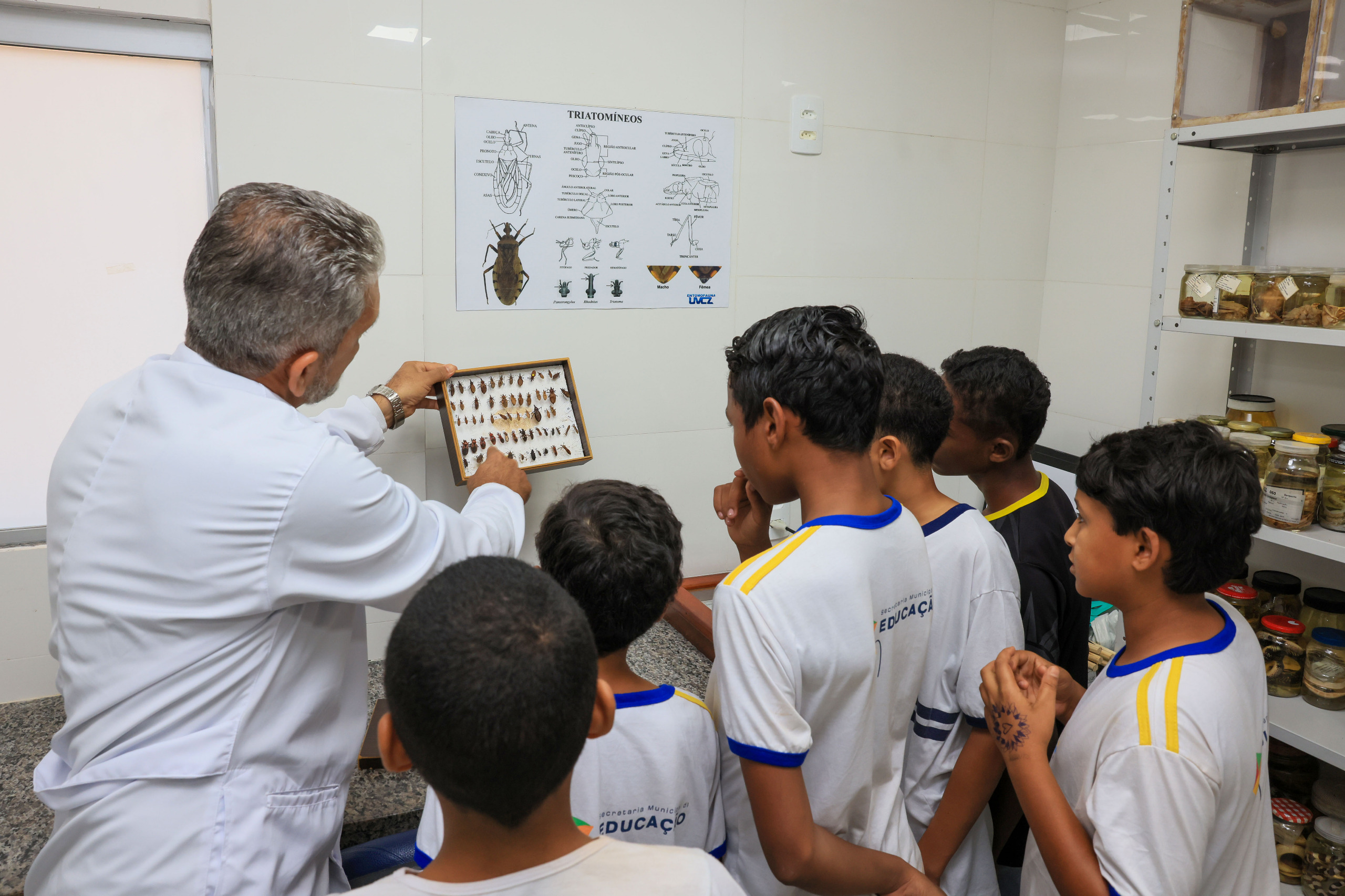 Alunos aprenderam sobre o mosquito transmissor da dengue, animais peçonhentos e sobre a leishmaniose visceral