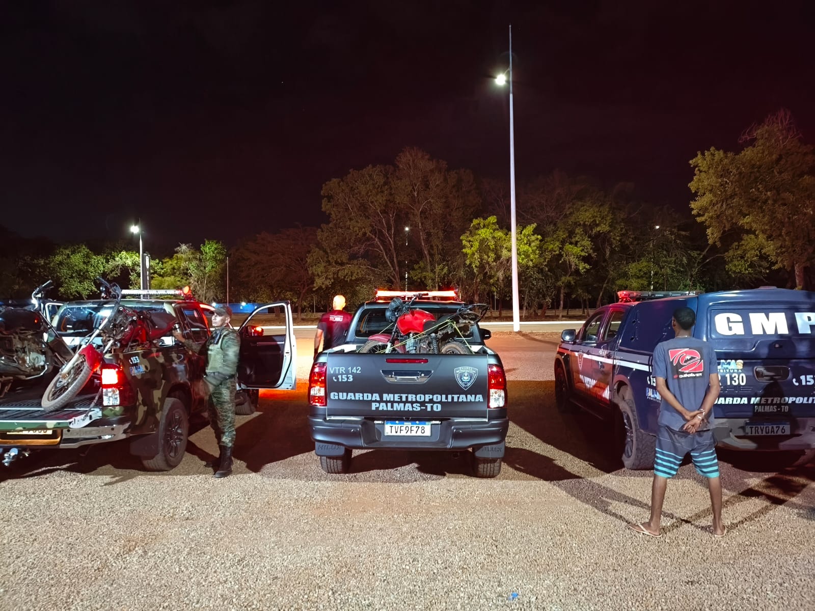 Guarda Metropolitana de Palmas recupera três motocicletas furtadas na região norte