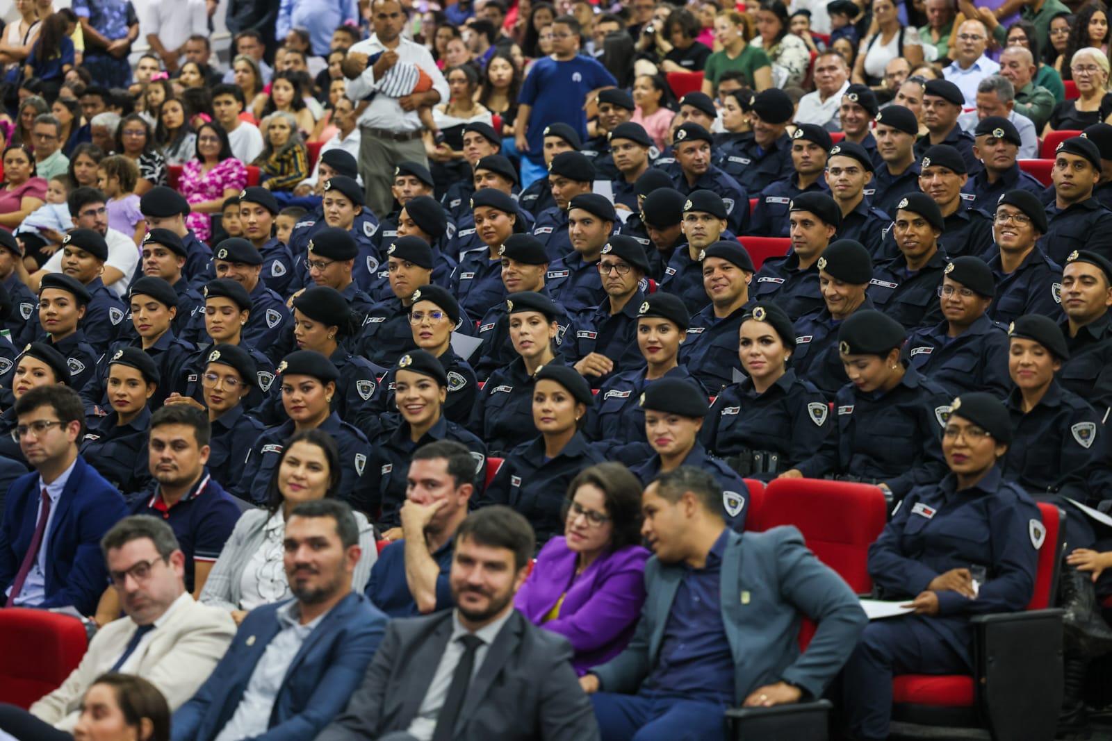 Formandos da GMP durante a formatura