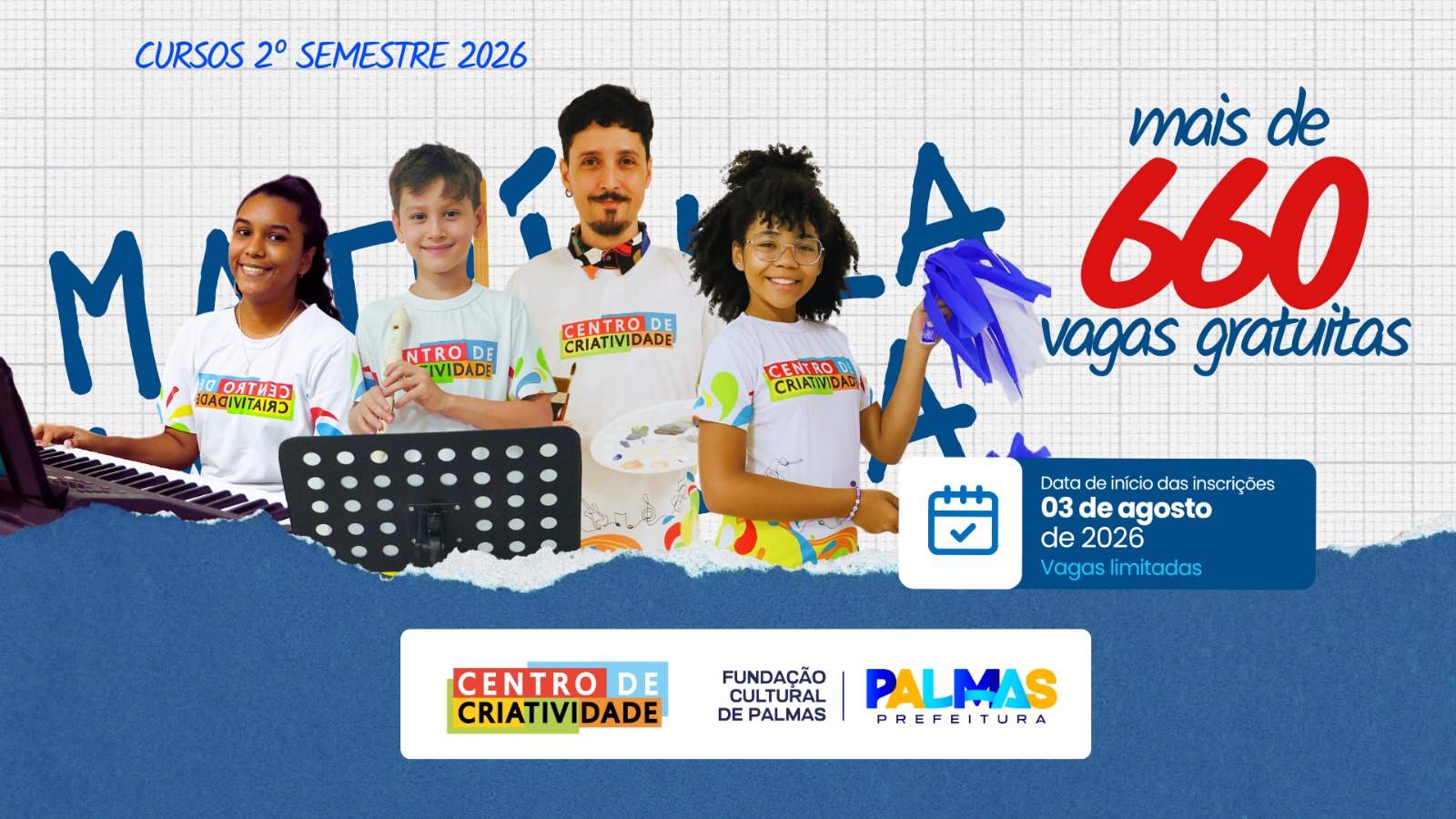 Fundação Cultural de Palmas orienta candidatos às mais de 660 novas vagas de cursos gratuitos de iniciação artística