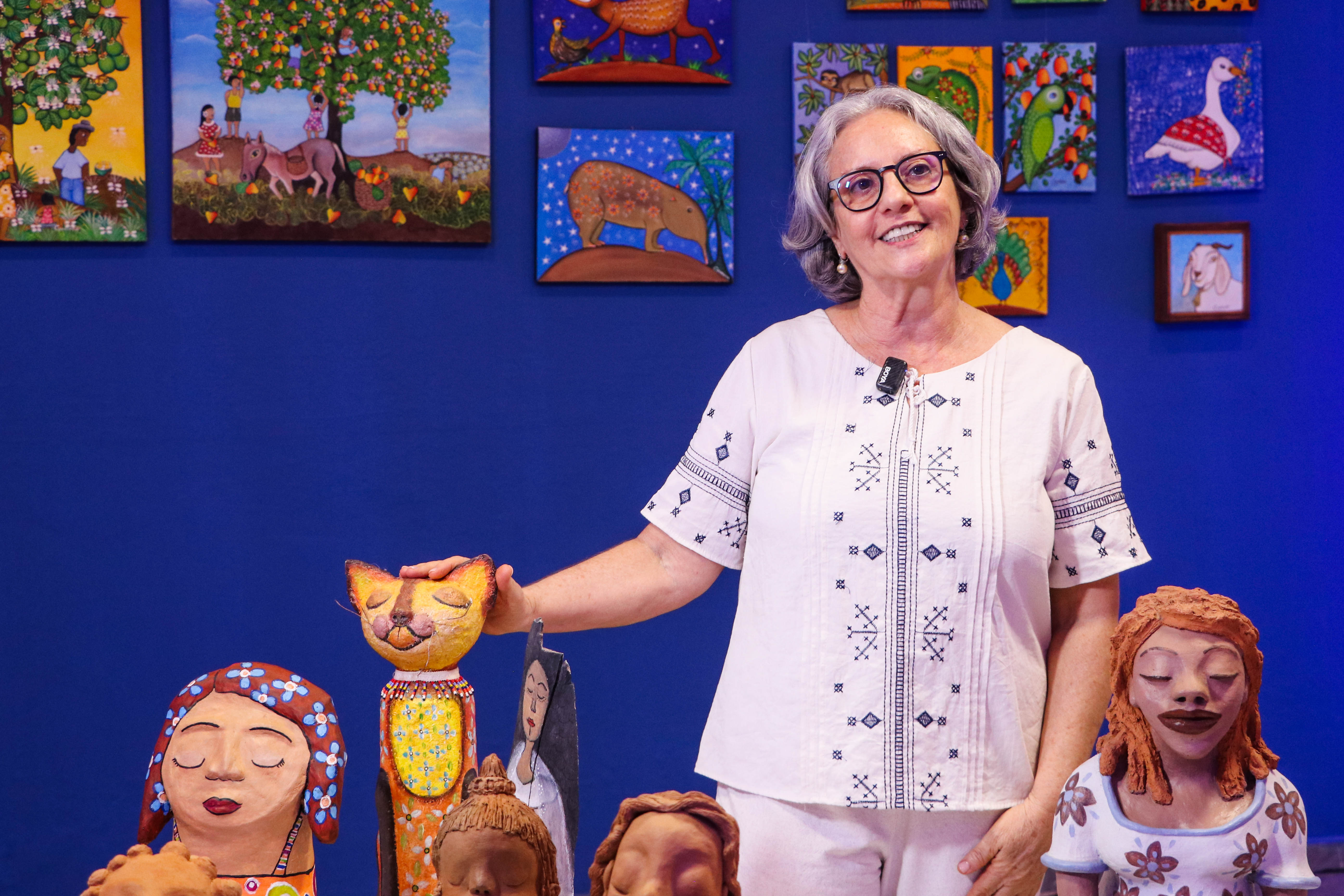 Casa da Cultura Professora Maria dos Reis promove oficina de pintura com artista visual Maria do Carmo Silva