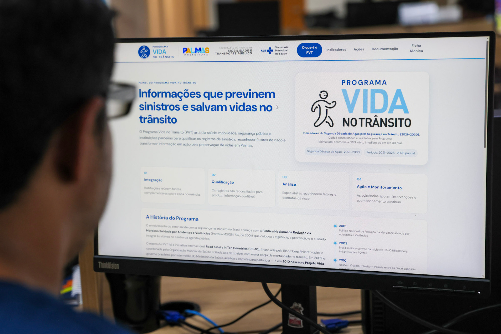 Prefeitura de Palmas disponibiliza painel com dados de 2021 a 2026 para orientar ações de prevenção e preservar vidas no trânsito