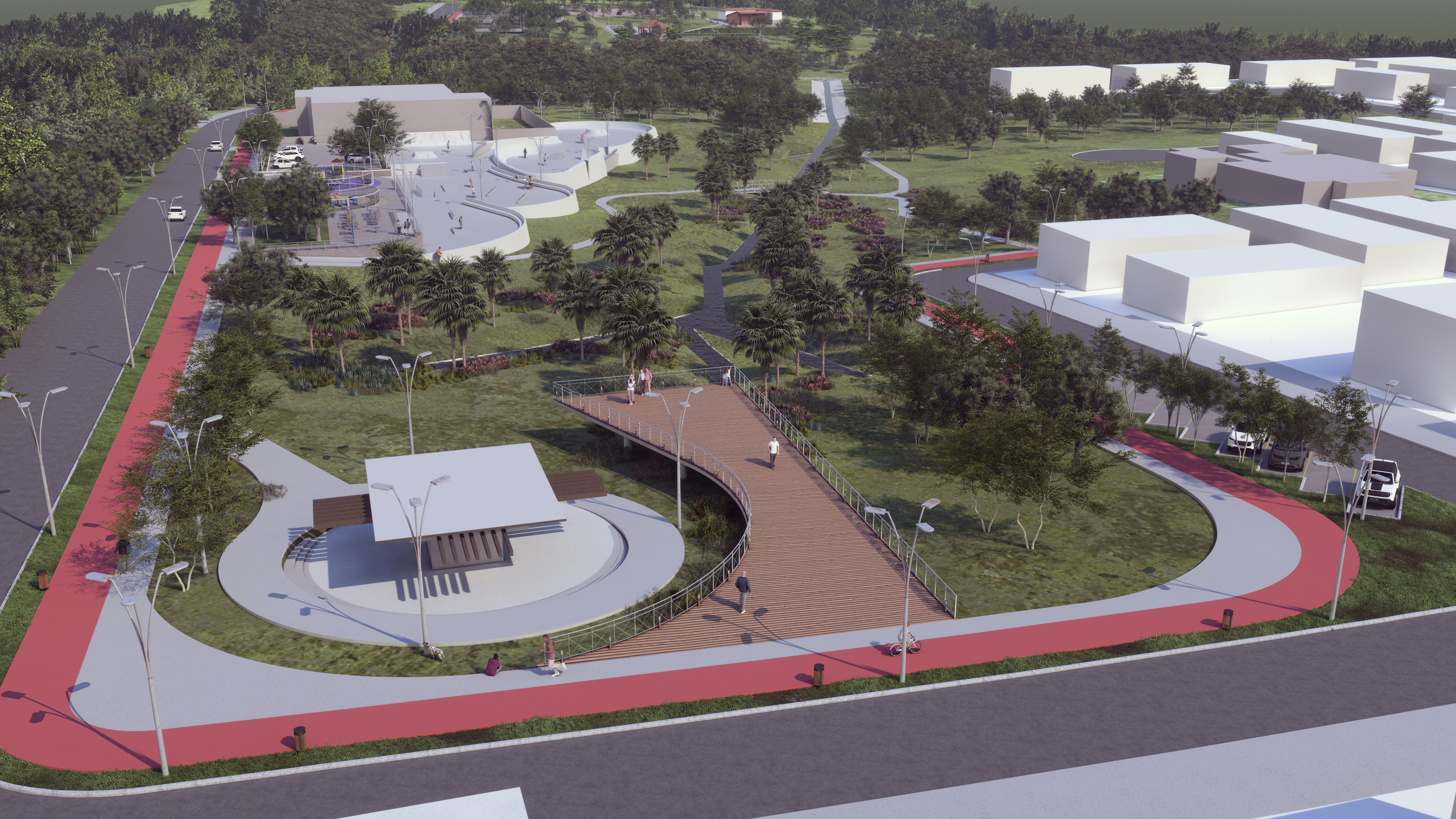 Projeto arquitetônico do Parque dos Pioneiros de Palmas 