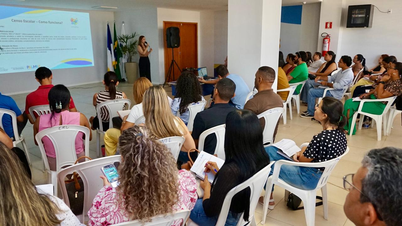 Profissionais participaram de reflexões práticas sobre o preenchimento rigoroso dos dados no Sistema Educacenso - Foto: Pedro Barbosa