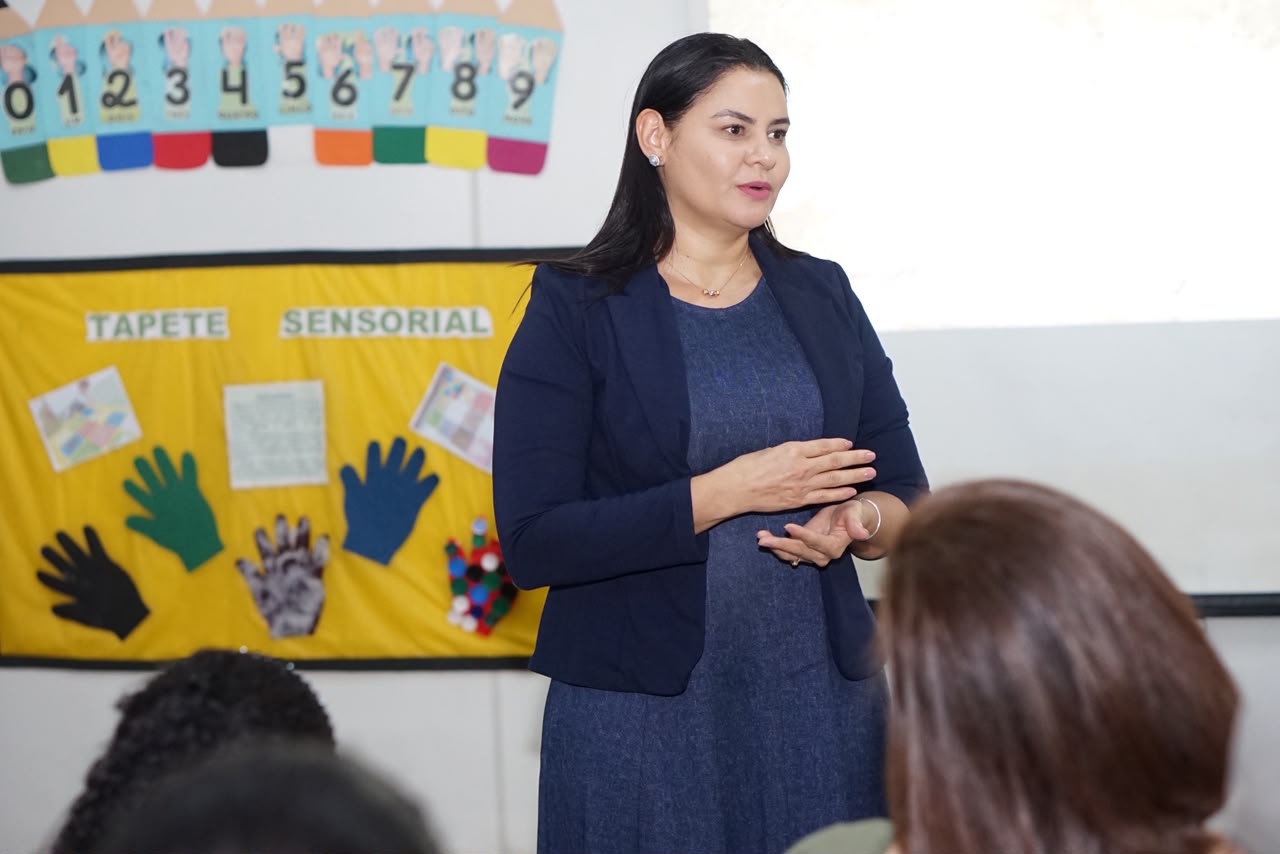 Secretária de Educação de Palmas, Anice Moura, destacou a importância de momentos como esse para  fortalecer os vínculos entre escola e família