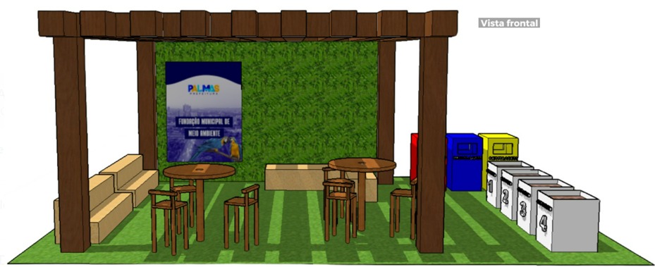 Projeto do stand da FMA na Agrotins 2025 