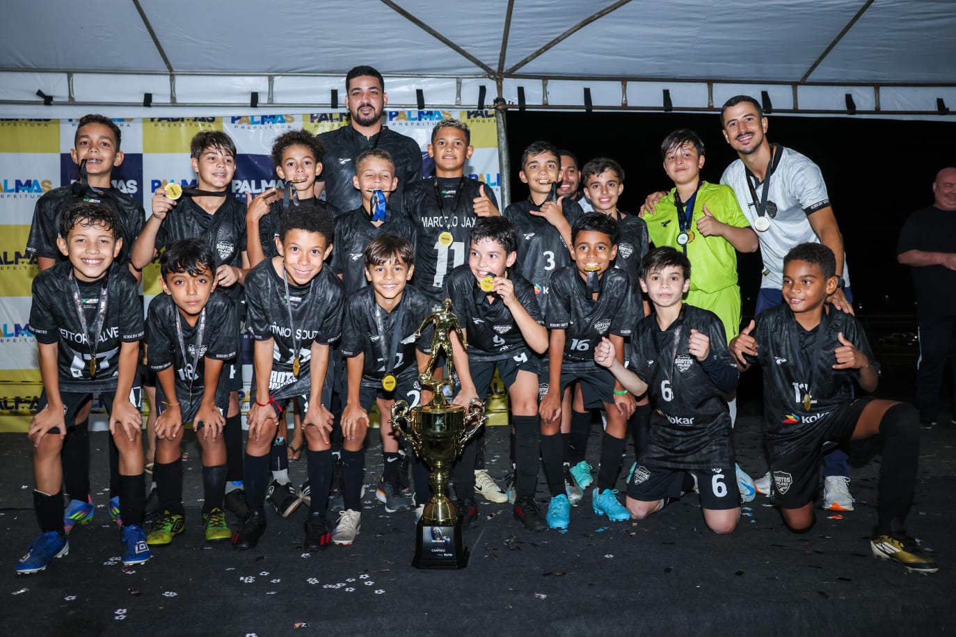 A Santos Palmas conquistou a Sub-11 ao derrotar a FlaPalmas por 1 a 0, com um gol nos minutos finais do segundo tempo