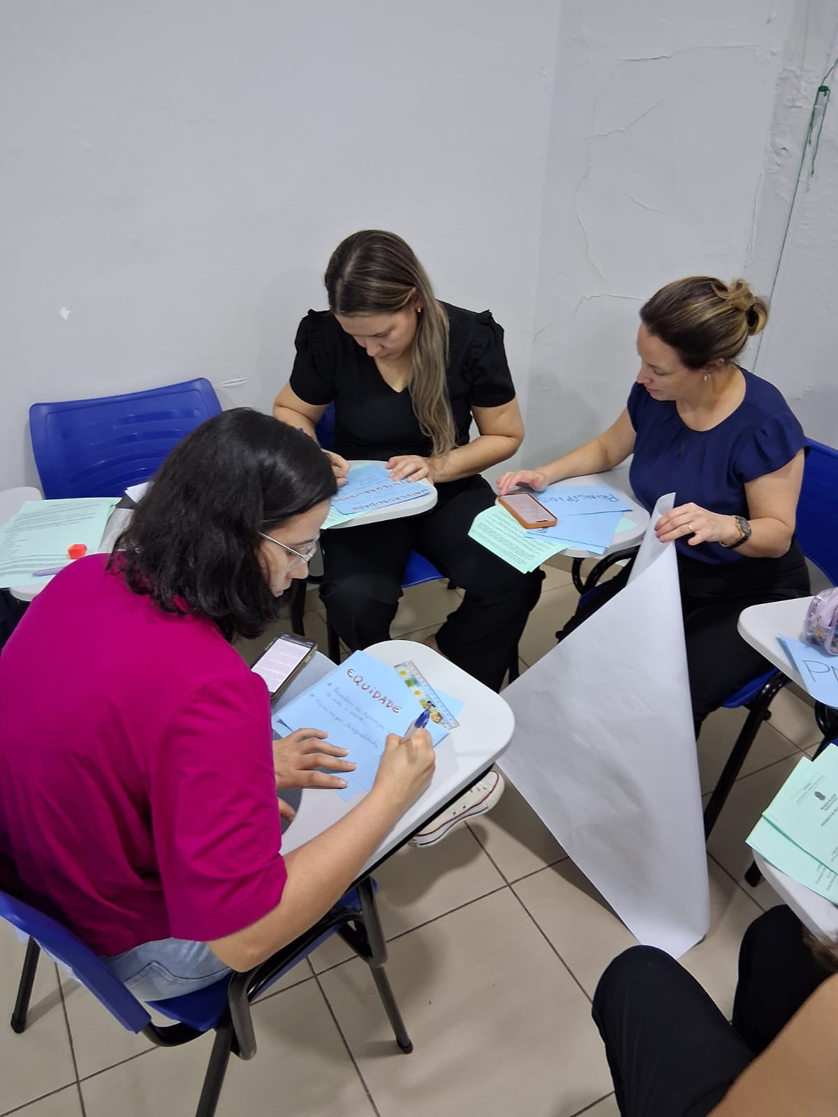 Foram realizados grupos para realizar diálogo e discussão, bem como a portaria e-multi