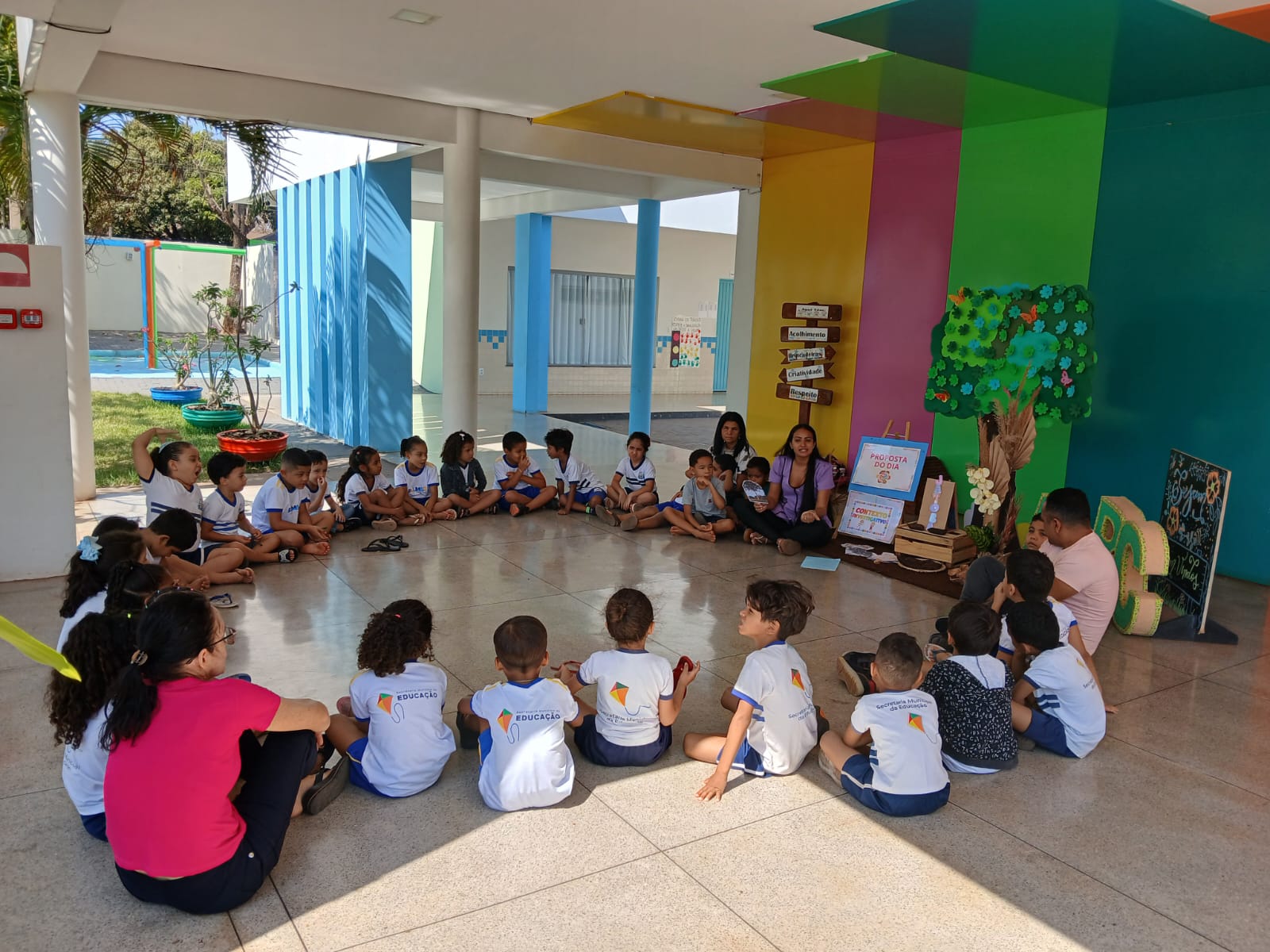 Imagens e narrativas são alguns dos recursos usados no projeto do Cmei Lucas Ruan - Foto: Divulgação