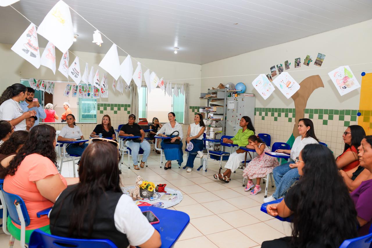Mulheres da região São Silvestre são ouvidas pela equipe da Prefeitura de Palmas durante ação Cidadania Rural