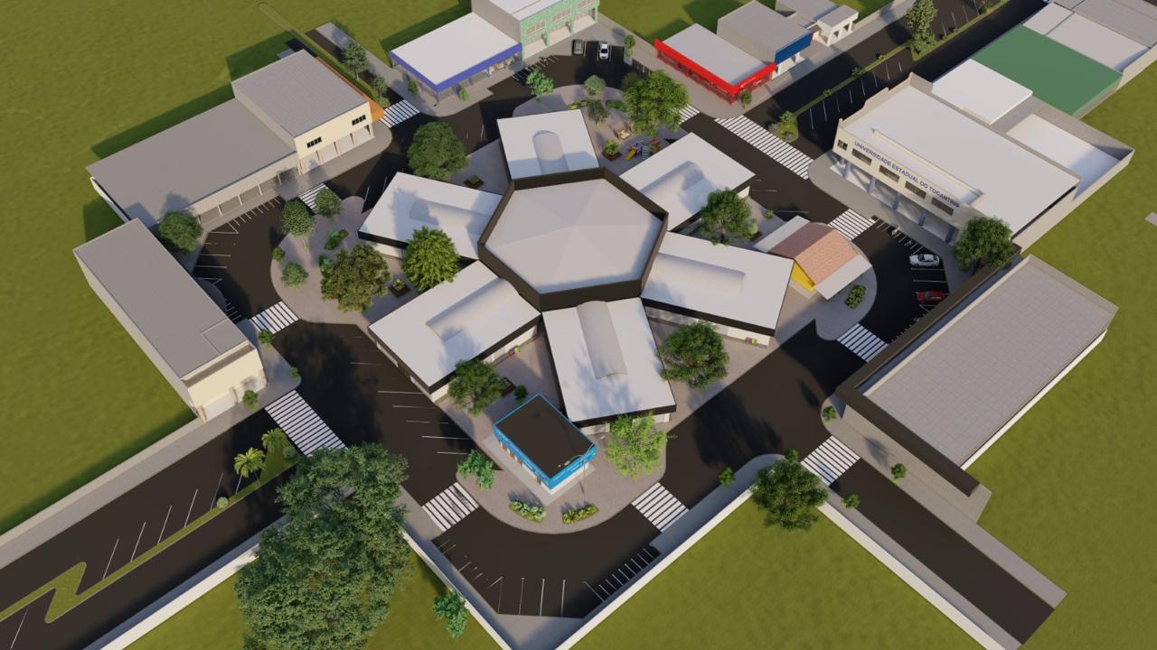 Projeto elaborado pela Prefeitura de Palmas prevê novas vagas de estacionamento. - Foto: Sedeem