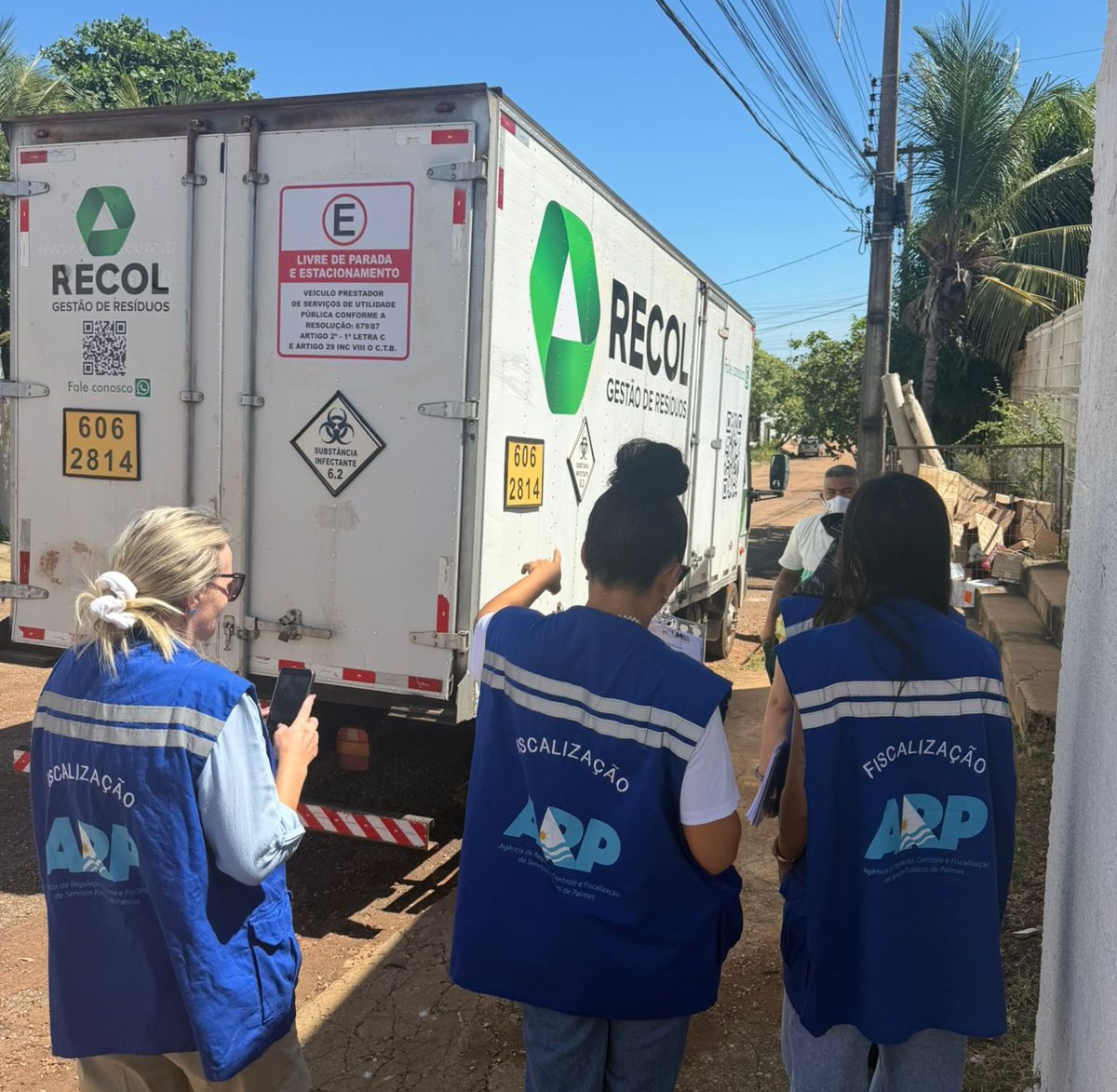Prefeitura de Palmas realiza fiscalização programada na coleta de resíduos de serviços de saúde