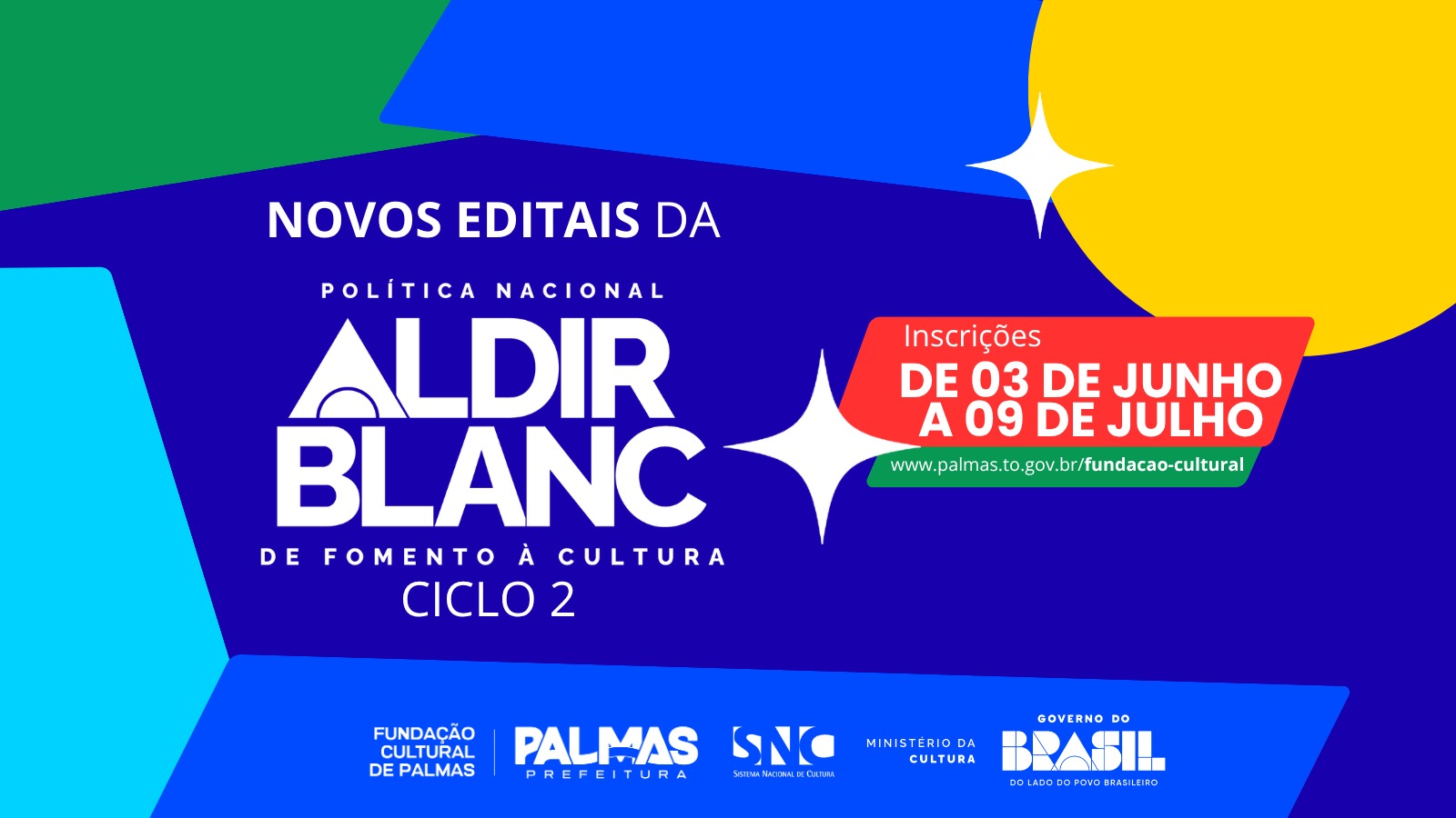 Inscrições para editais do ciclo 2 da Política Nacional Aldir Blanc terminam em 9 de julho; veja como se inscrever
