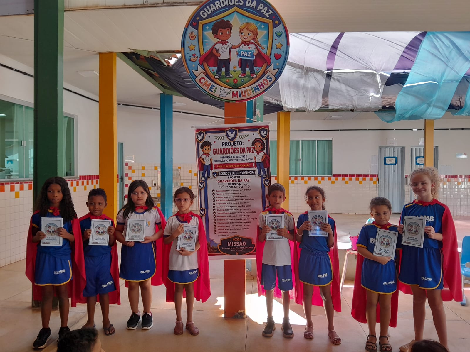 Cmei Miudinhos elege guardiões da paz para fortalecer cultura de respeito e convivência