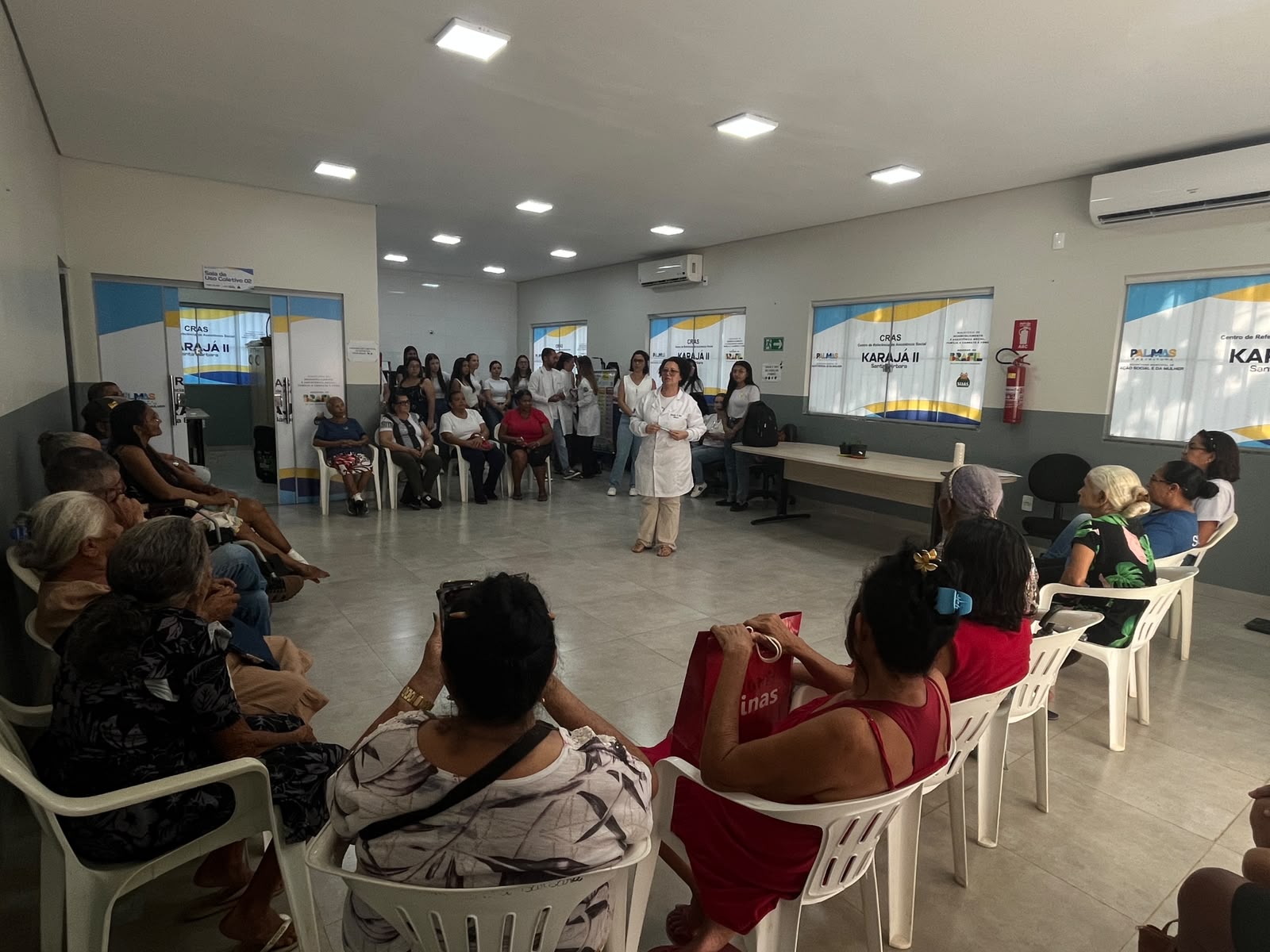 Cras Karajá II promove integração entre assistência social e saúde em atividade com pessoas idosas
