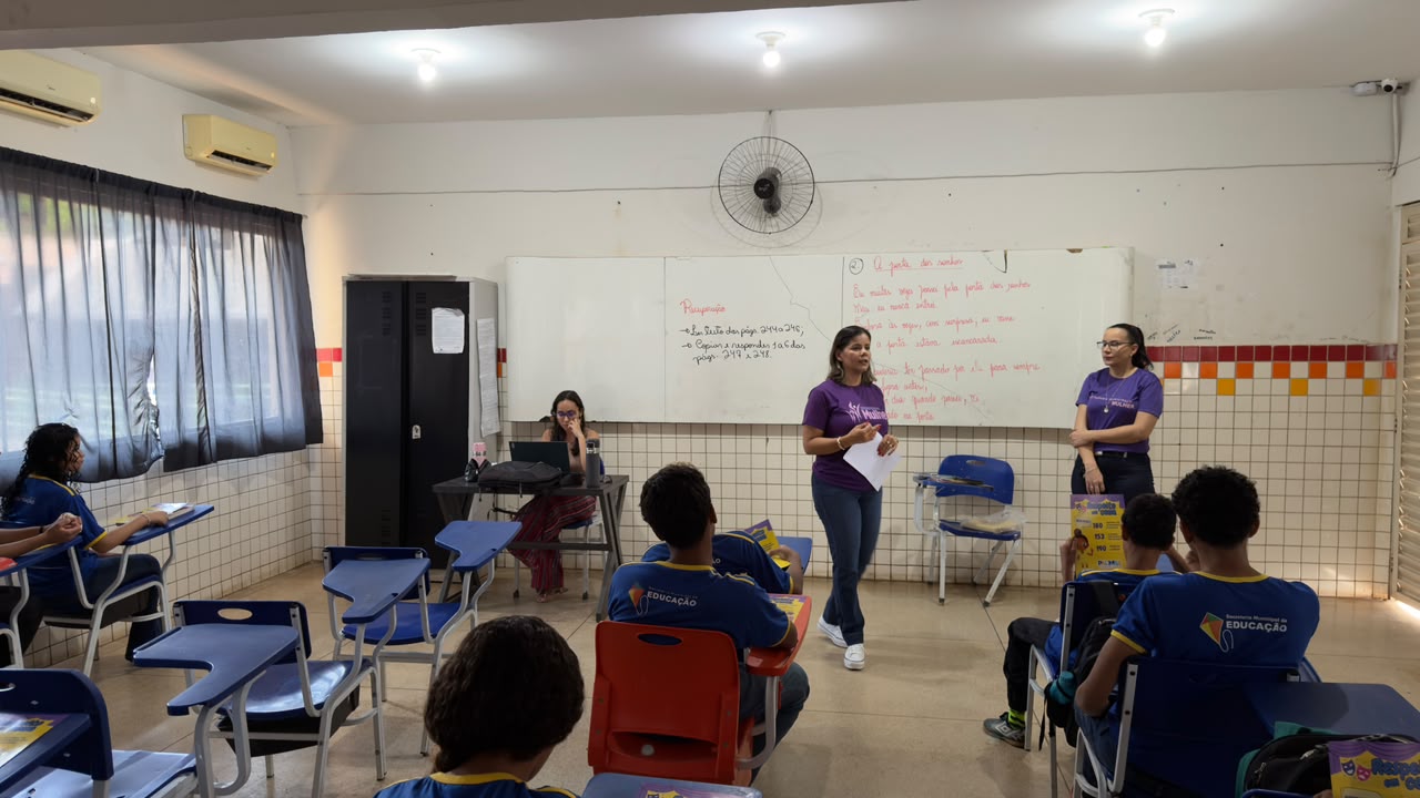 Projeto 'Respeito em Cena' leva diálogo sobre violência contra a mulher para alunos de Palmas