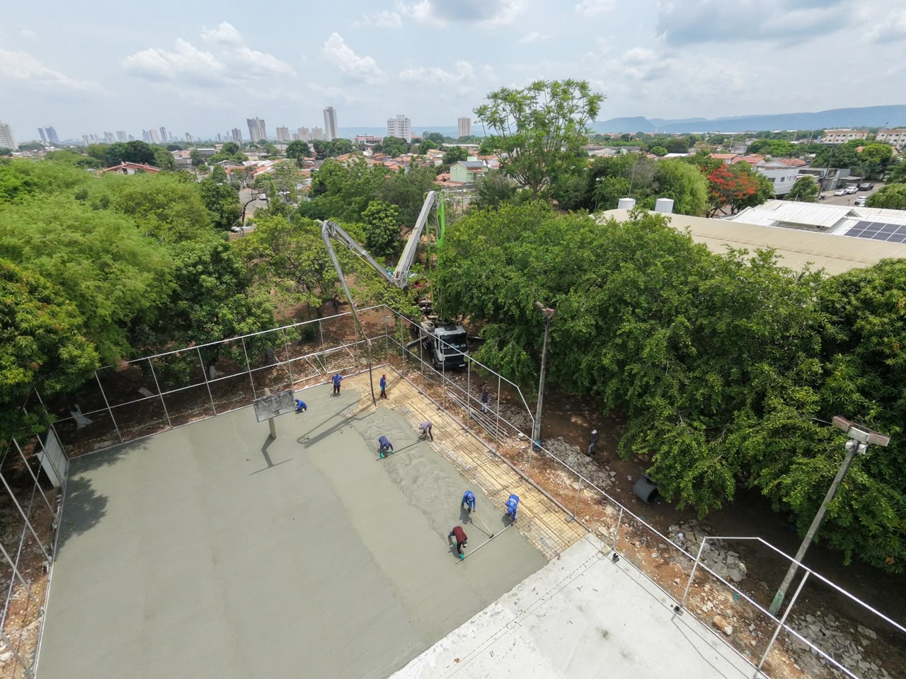 Quadra poliesportiva da Arse 91 passa por reforma em mais uma obra da Prefeitura de Palmas