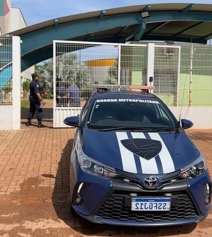 Viatura do Programa Guardião Escolar pode ser acionada pelo número (63)992673327. Foto:  Guardião Escolar