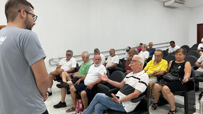 Nupav leva campanha do 'Laço Branco' ao Parque Municipal da Pessoa Idosa