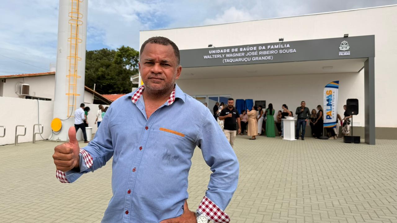 Luciano Oliveira, 46 anos, e toda sua família são atendidos na unidade de Taquaruçu Grande