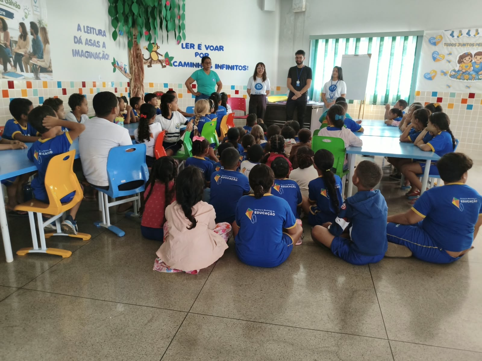 Semana pela Vida promove cuidados com a saúde entre estudantes da Escola Municipal Benedita Galvão
