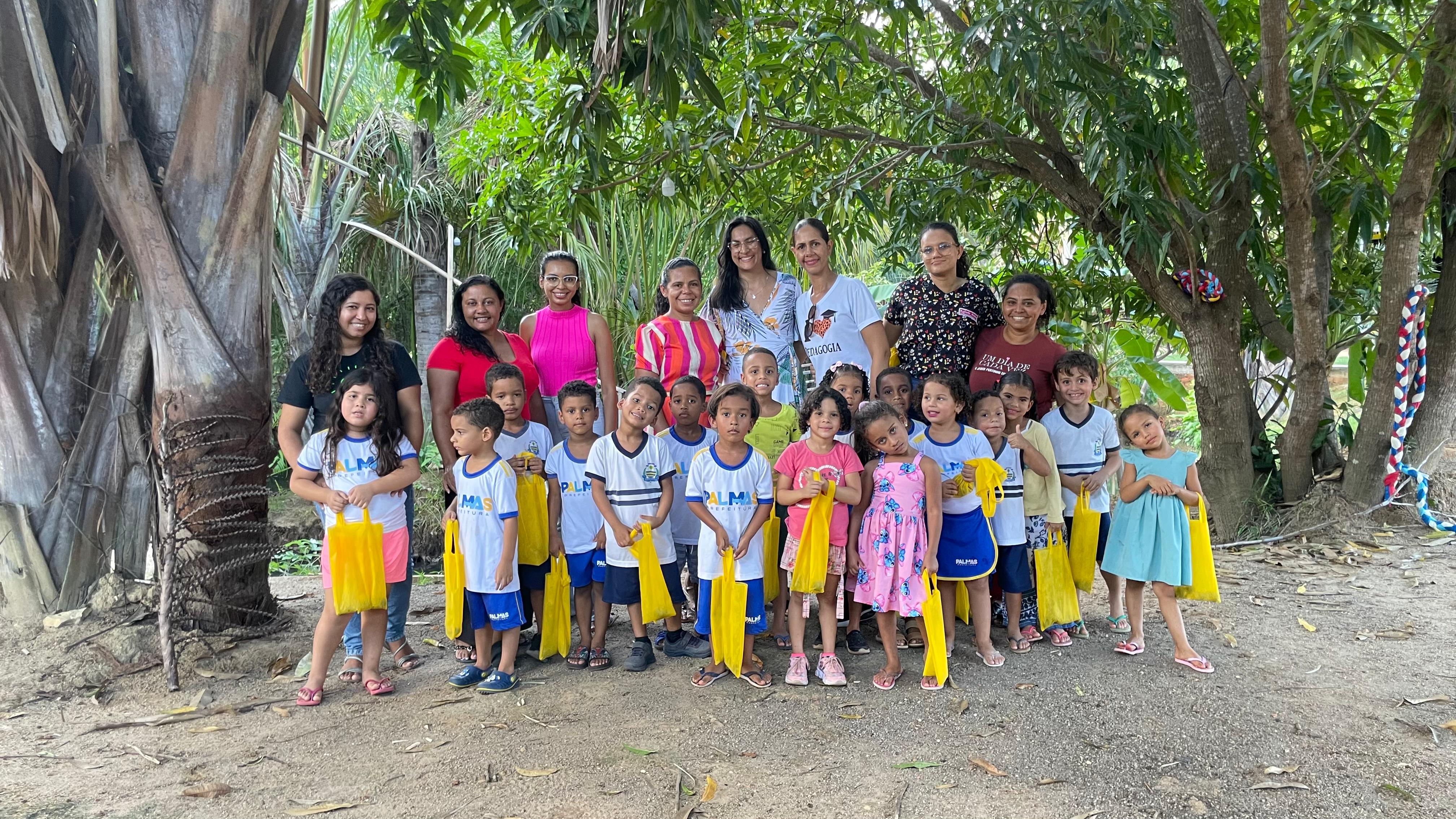 A experiência levou a criançada para fora do ambiente escolar, permitindo que conhecessem um espaço verde da própria região