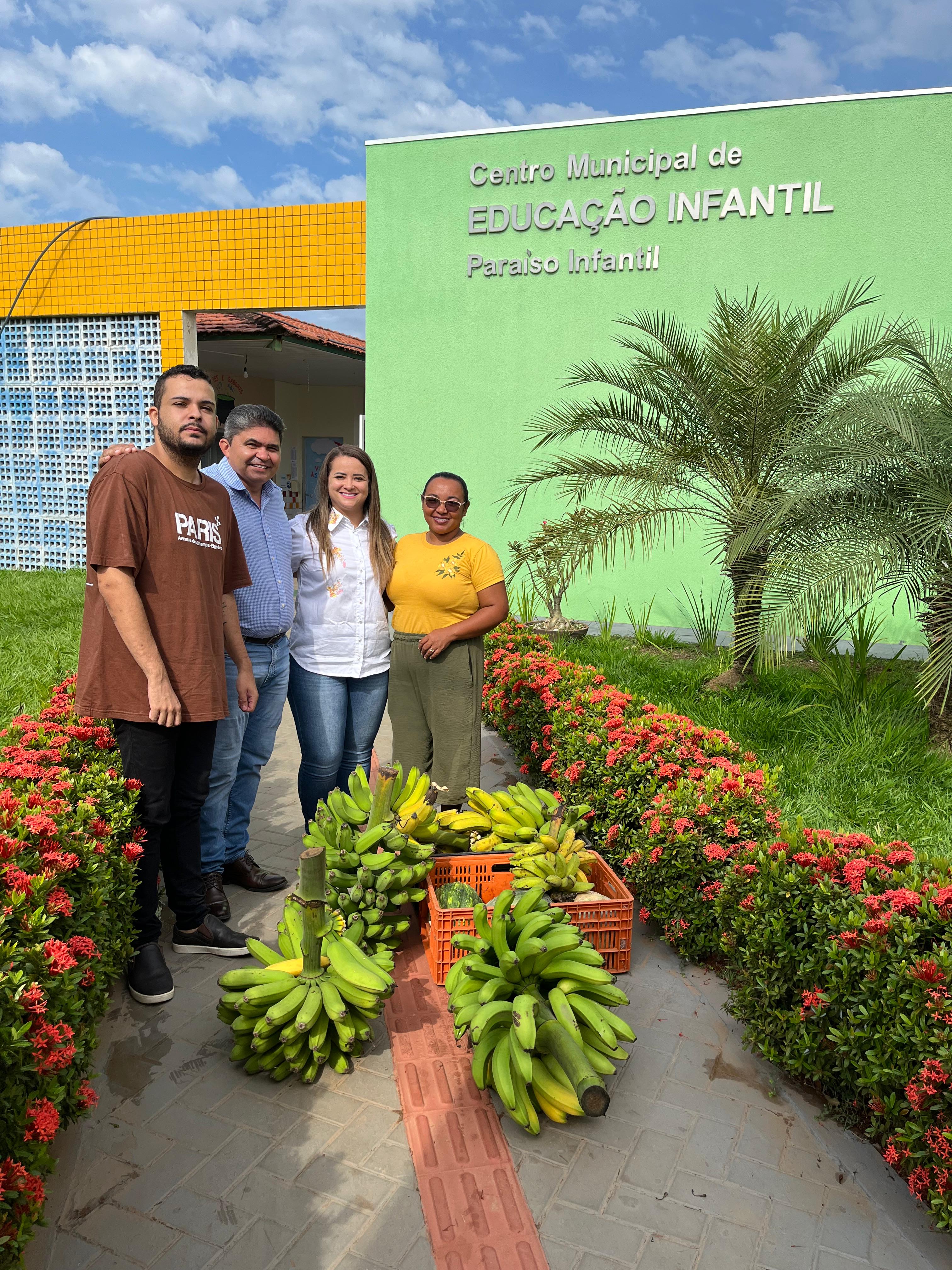 Cmei Paraíso Infantil, recebe doação de frutas para incentivar alimentação saudável 