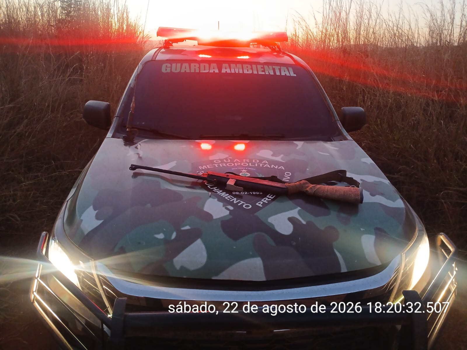Guarda Metropolitana apreende três armas e madeira irregular durante patrulhamentos em Palmas